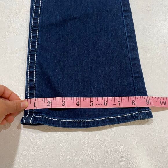 Westfield Eagle Dark Wash Bootcut Jeans Size 5 β Contrast Stitching, Western Sty - Picture 4 of 11